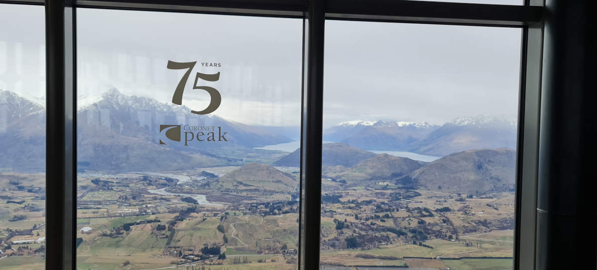Window view overlooking Queenstown valley and Lake Wakatipu